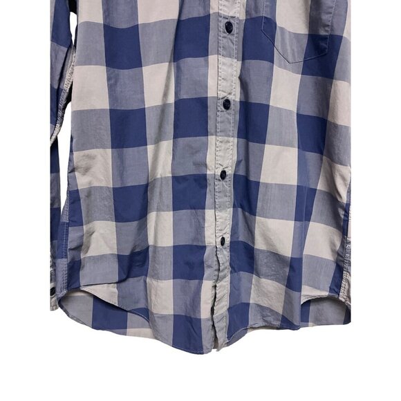 J.Crew Men's Light Weight Blue Plaid Button Down Collared Shirt Size Small - Picture 4 of 9